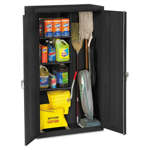 Janitorial Cabinet, 36w X 18d X 64h, Putty