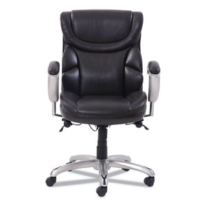 Emerson Task Chair, Supports Up To 300 Lbs., Brown Seat/brown Back, Silver Base