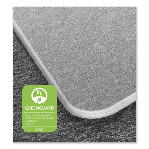 Image of Cleartex Megamat Heavy-duty Polycarbonate Mat For Hard Floor/all Carpet, 46 X 53, Clear