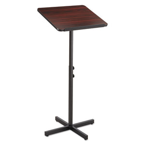 Adjustable Speaker Stand, 21w X 21d X 29.5h To 46h, Mahogany/black