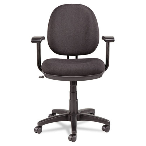 Image of Alera Interval Series Swivel/tilt Task Chair, Supports Up To 275 Lbs, Black Seat/black Back, Black Base