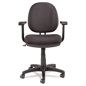 Alera Interval Series Swivel/tilt Task Chair, Supports Up To 275 Lbs, Black Seat/black Back, Black Base