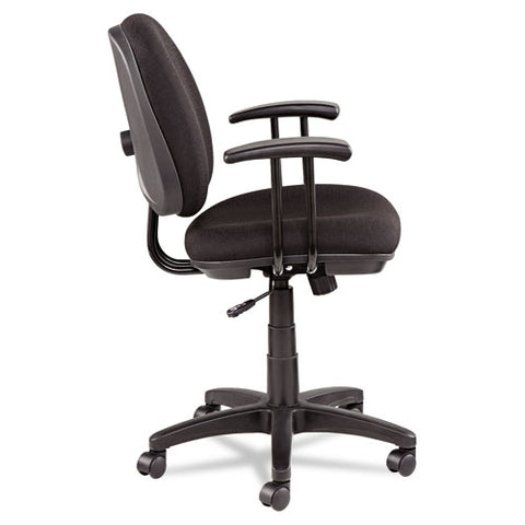 Image of Alera Interval Series Swivel/tilt Task Chair, Supports Up To 275 Lbs, Black Seat/black Back, Black Base