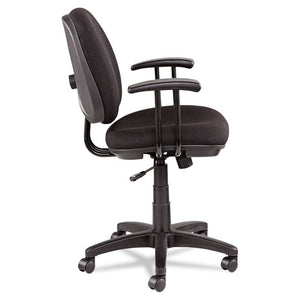 Alera Interval Series Swivel/tilt Task Chair, Supports Up To 275 Lbs, Black Seat/black Back, Black Base