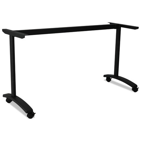 Image of Alera Valencia Series Training Table T-leg Base, 54w X 19 3/4d X 28 1/2h, Black