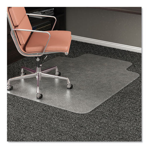 Image of Rollamat Frequent Use Chair Mat, Med Pile Carpet, Flat, 36 X 48, Lipped, Clear