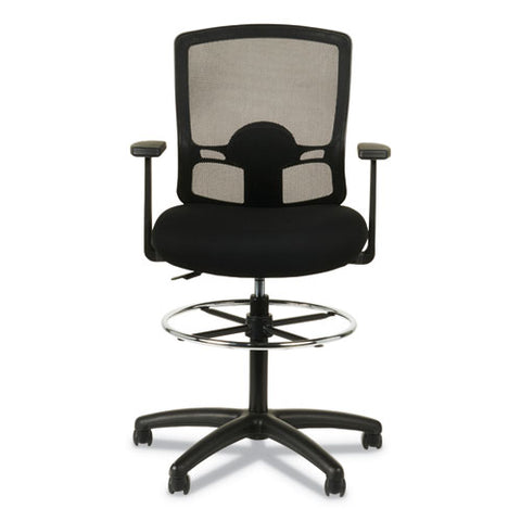 Image of Alera Etros Series Mesh Stool, 36.13" Seat Height, Supports Up To 275 Lbs, Black Seat/black Back, Black Base