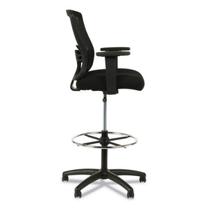 Alera Etros Series Mesh Stool, 36.13" Seat Height, Supports Up To 275 Lbs, Black Seat/black Back, Black Base