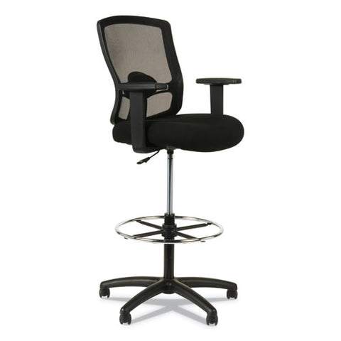 Image of Alera Etros Series Mesh Stool, 36.13" Seat Height, Supports Up To 275 Lbs, Black Seat/black Back, Black Base