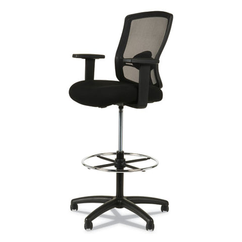 Image of Alera Etros Series Mesh Stool, 36.13" Seat Height, Supports Up To 275 Lbs, Black Seat/black Back, Black Base