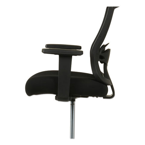 Image of Alera Etros Series Mesh Stool, 36.13" Seat Height, Supports Up To 275 Lbs, Black Seat/black Back, Black Base