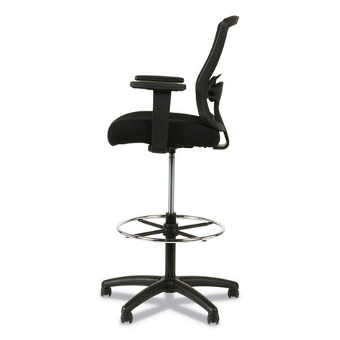 Image of Alera Etros Series Mesh Stool, 36.13" Seat Height, Supports Up To 275 Lbs, Black Seat/black Back, Black Base