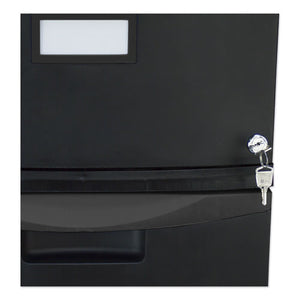 Single-drawer Mobile Filing Cabinet, 14.75w X 18.25d X 12.75h, Black