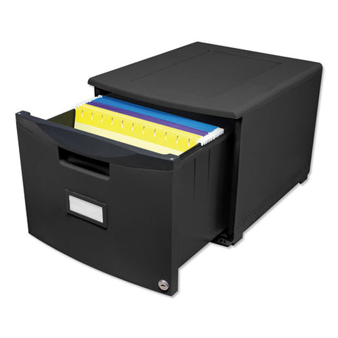 Image of Single-drawer Mobile Filing Cabinet, 14.75w X 18.25d X 12.75h, Black