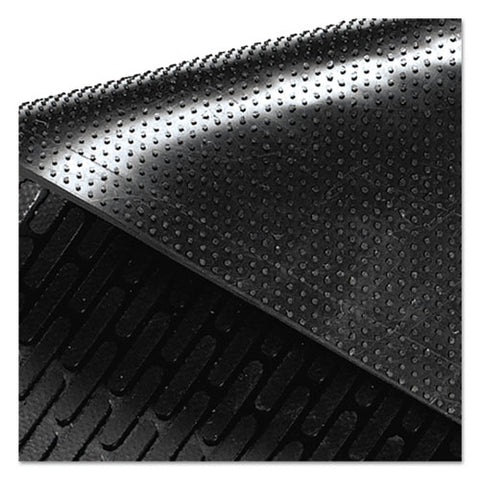 Image of Clean Step Outdoor Rubber Scraper Mat, Polypropylene, 48 X 72, Black