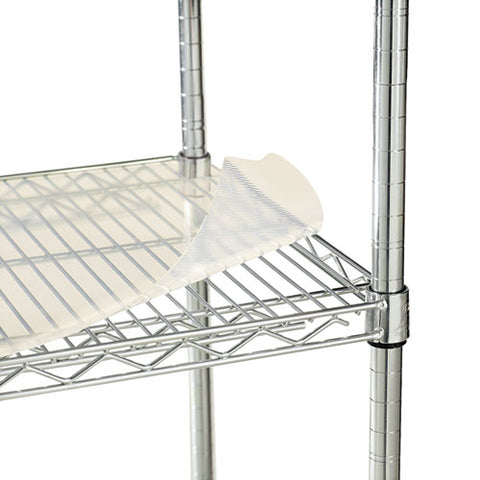 Image of Shelf Liners For Wire Shelving, Clear Plastic, 48w X 18d, 4/pack