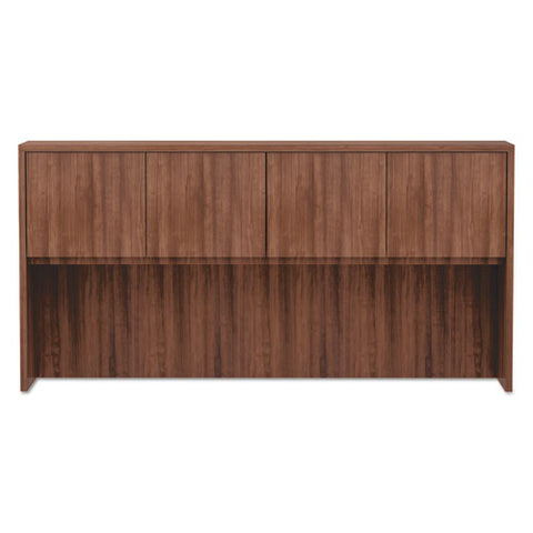 Image of Alera Valencia Series Hutch, 3-comp, 70.63w X 15d X 35.38h, Modern Walnut