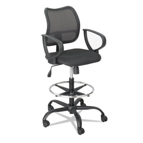 Image of Vue Series Mesh Extended-height Chair, 33" Seat Height, Supports Up To 250 Lbs., Black Seat/black Back, Black Base