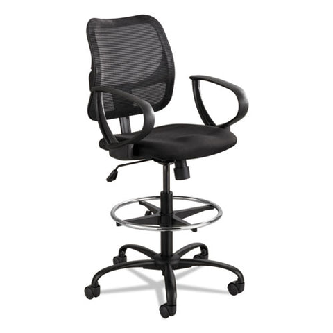 Image of Vue Series Mesh Extended-height Chair, 33" Seat Height, Supports Up To 250 Lbs., Black Seat/black Back, Black Base