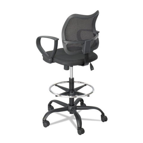 Image of Vue Series Mesh Extended-height Chair, 33" Seat Height, Supports Up To 250 Lbs., Black Seat/black Back, Black Base