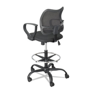 Vue Series Mesh Extended-height Chair, 33" Seat Height, Supports Up To 250 Lbs., Black Seat/black Back, Black Base