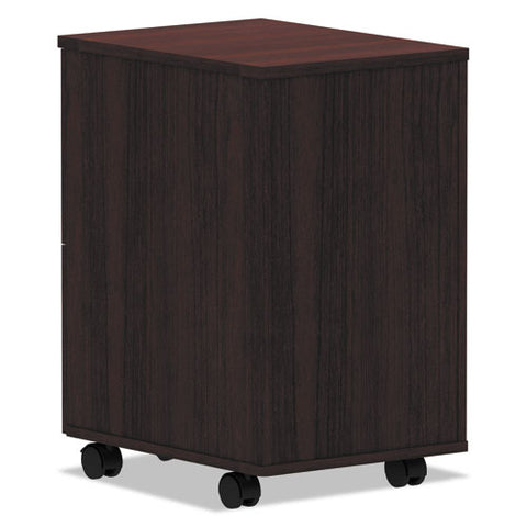 Image of Alera Valencia Series Mobile File/file Pedestal, 15.38w X 20d X 26.63h, Mahogany