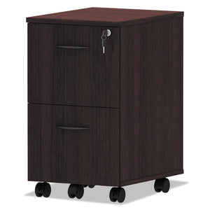 Alera Valencia Series Mobile File/file Pedestal, 15.38w X 20d X 26.63h, Mahogany