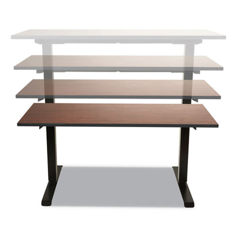 Image of 2-stage Electric Adjustable Table Base, 27.5" To 47.2" High, Gray