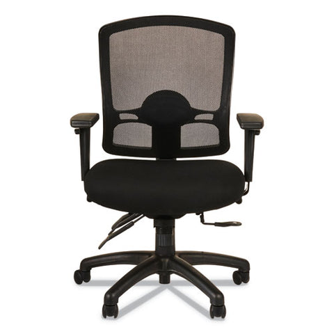 Image of Alera Etros Series Mid-back Multifunction With Seat Slide Chair, Supports Up To 275 Lbs, Black Seat/black Back, Black Base