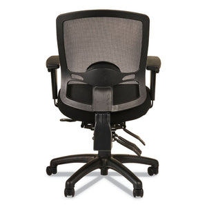 Alera Etros Series Mid-back Multifunction With Seat Slide Chair, Supports Up To 275 Lbs, Black Seat/black Back, Black Base