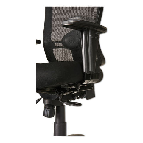 Image of Alera Etros Series Mid-back Multifunction With Seat Slide Chair, Supports Up To 275 Lbs, Black Seat/black Back, Black Base