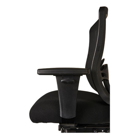 Image of Alera Etros Series Mid-back Multifunction With Seat Slide Chair, Supports Up To 275 Lbs, Black Seat/black Back, Black Base