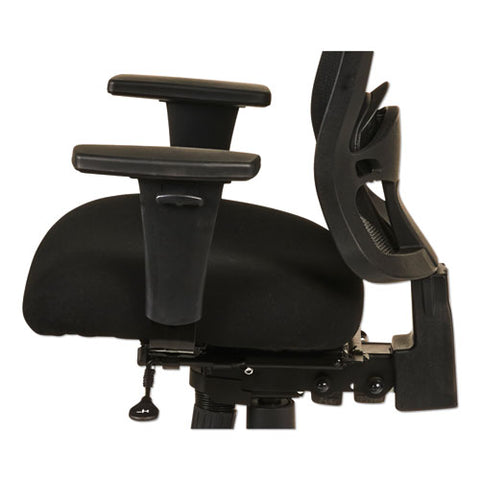 Image of Alera Etros Series Mid-back Multifunction With Seat Slide Chair, Supports Up To 275 Lbs, Black Seat/black Back, Black Base