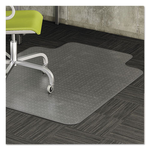 Image of Moderate Use Studded Chair Mat For Low Pile Carpet, 46 X 60, Rectangular, Clear