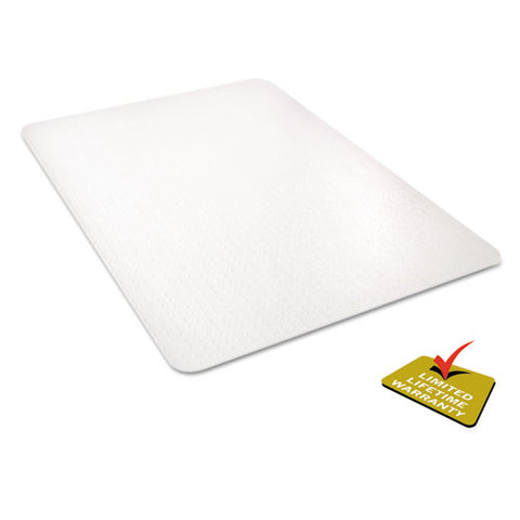 Image of Polycarbonate All Day Use Chair Mat - All Carpet Types, 36 X 48, Rectangular, Clear