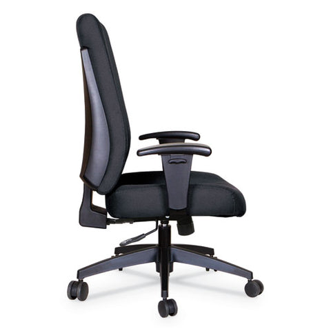 Image of Alera Wrigley Series High Performance High-back Synchro-tilt Task Chair, Up To 275 Lbs, Black Seat/back, Black Base