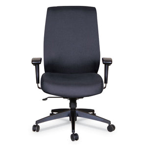 Alera Wrigley Series High Performance High-back Synchro-tilt Task Chair, Up To 275 Lbs, Black Seat/back, Black Base