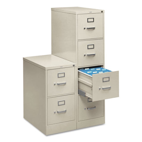 Image of 510 Series Four-drawer Full-suspension File, Legal, 18.25w X 25d X 52h, Light Gray