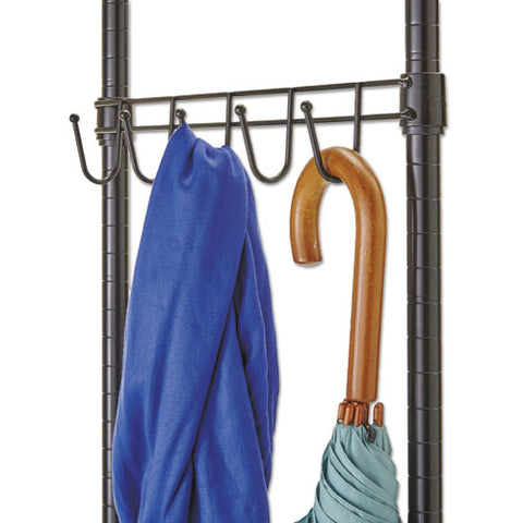 Image of Wire Shelving Garment Rack, 40 Garments, 48w X 18d X 75h, Black