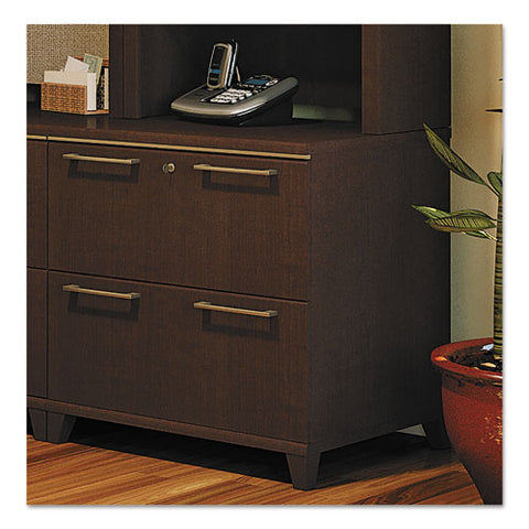 Image of Enterprise Collection Two-drawer Lateral File, 30w X 23.13d X 29.75h, Mocha Cherry