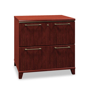 Enterprise Collection Two-drawer Lateral File, 30w X 23.13d X 29.75h, Mocha Cherry