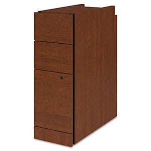 Narrow Box/box/file Pedestal For 10500/10700 Series Shells, 9.5w X 22.75d X 28h, Cognac