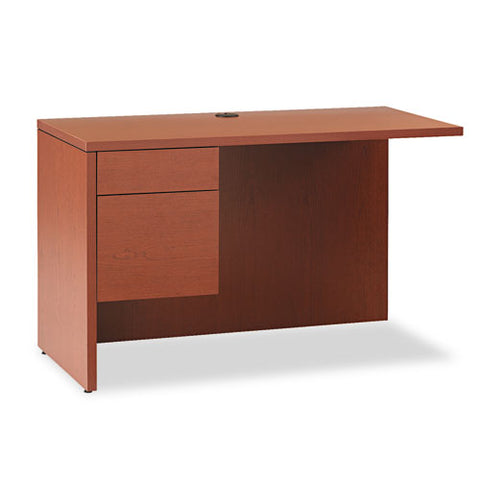 Image of 10500 Series L Workstation Return, 3/4 Height Left Ped, 48w X 24d, Mahogany