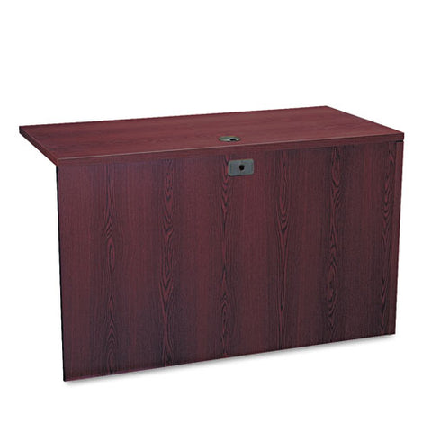 Image of 10500 Series L Workstation Return, 3/4 Height Left Ped, 48w X 24d, Mahogany