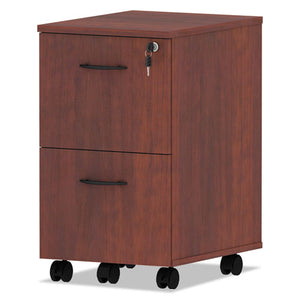 Alera Valencia Series Mobile File/file Pedestal, 15.38w X 20d X 26.63h, Medium Cherry