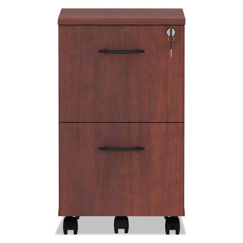 Image of Alera Valencia Series Mobile File/file Pedestal, 15.38w X 20d X 26.63h, Medium Cherry