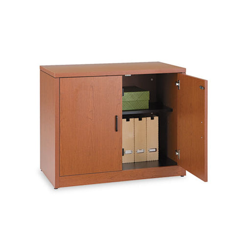 Image of 10500 Series Storage Cabinet W/doors, 36w X 20d X 29-1/2h, Mahogany