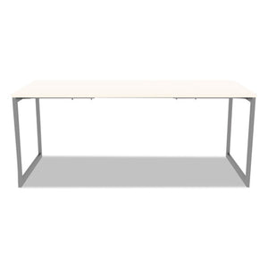 Alera Open Office Desk Series Adjustable O-leg Desk Base, 30" Deep, Silver