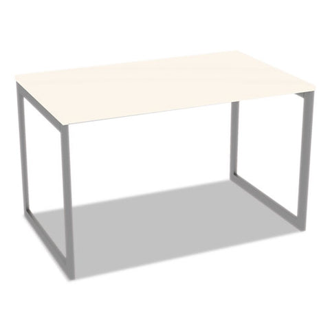 Image of Alera Open Office Desk Series Adjustable O-leg Desk Base, 30" Deep, Silver