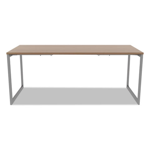 Image of Alera Open Office Desk Series Adjustable O-leg Desk Base, 30" Deep, Silver